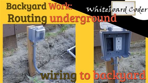 diagram of installation of an electrical register box underground|underground electrical outlet installation.